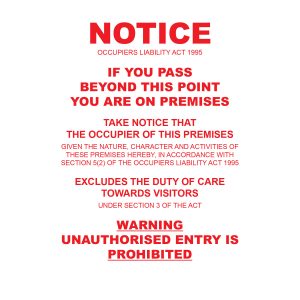 Occupiers Liability Act