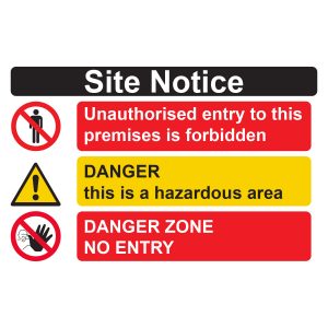 Site Notice Warning
