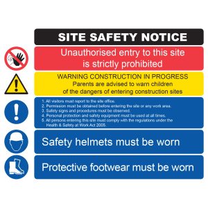 Site Safety Notice